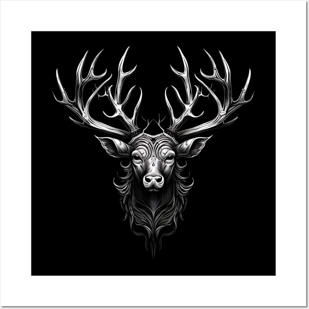 deer head Wall Art by vaporgraphic